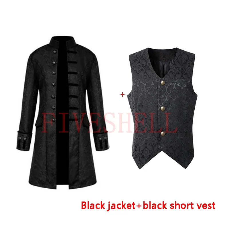 Костюм вампира в средневековом стиле для косплея жакет стимпанк на Хэллоуин
