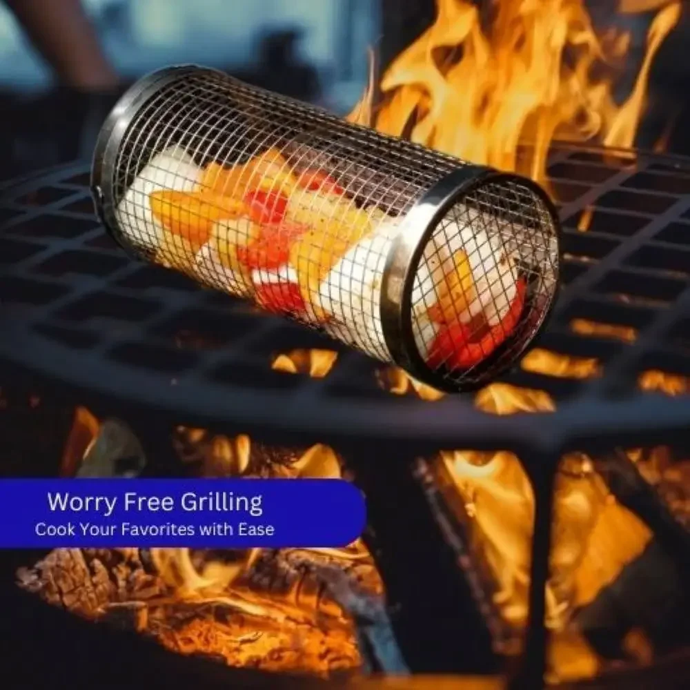 Уличная тележка для инструментов барбекю из нержавеющей стали с грилем овощей