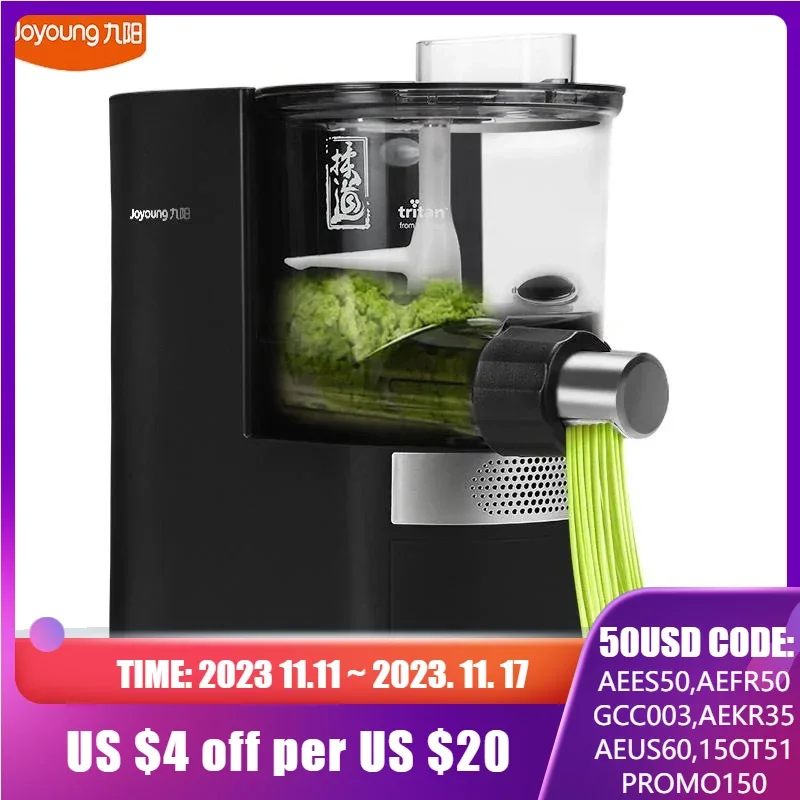 

Автоматический аппарат Joyoung для изготовления лапши, стандартная электрическая машина для изготовления лапши, пасты, 220 В, Кухонное тесто, разминающее устройство для лепки Пельменей