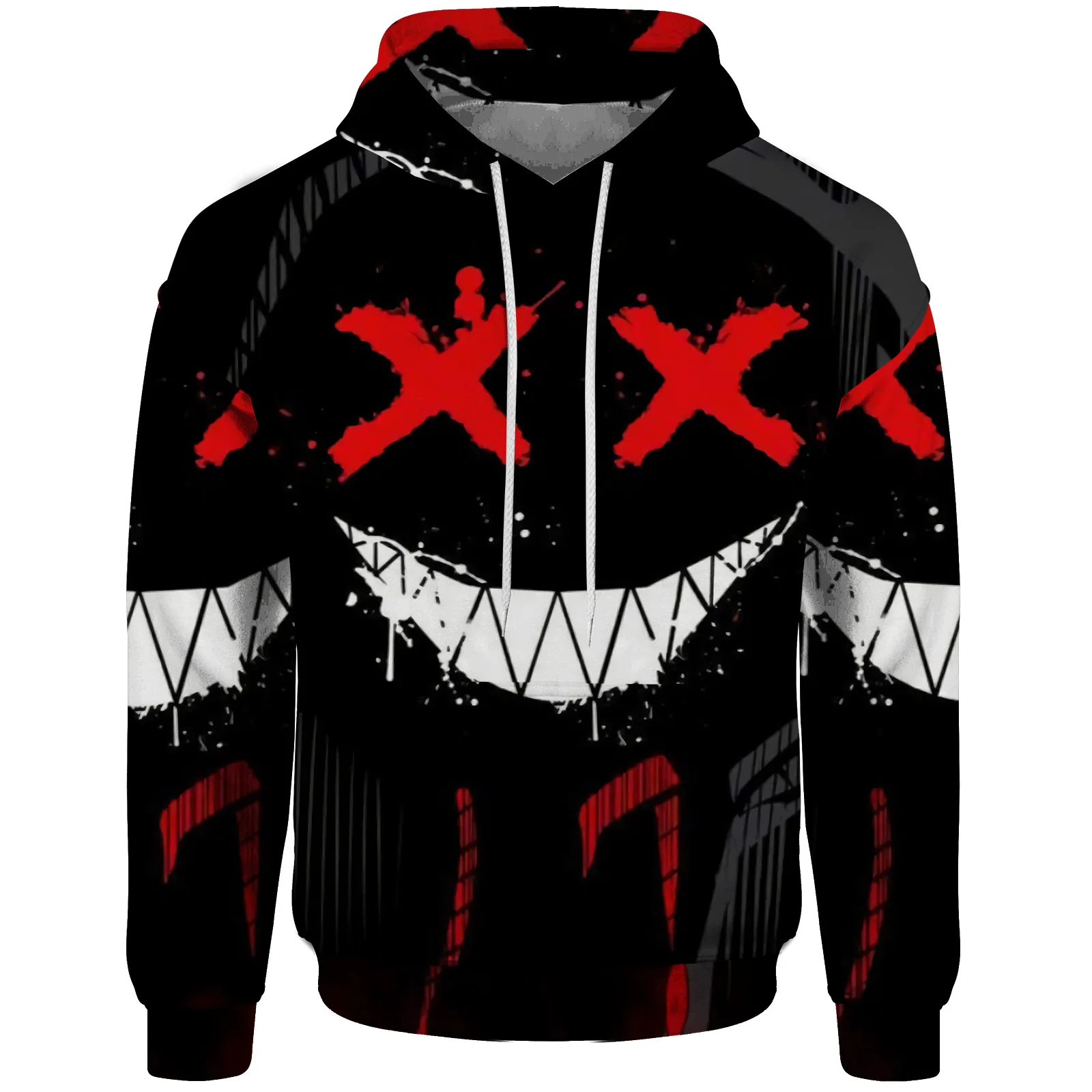 Удобные новые толстовки и свитшоты модная одежда с аниме принтом крутая Мужская