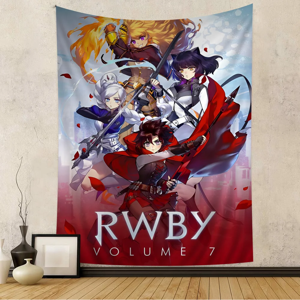 Руби аниме гобелен в стиле хиппи цветок настенные ковры декор для спальни