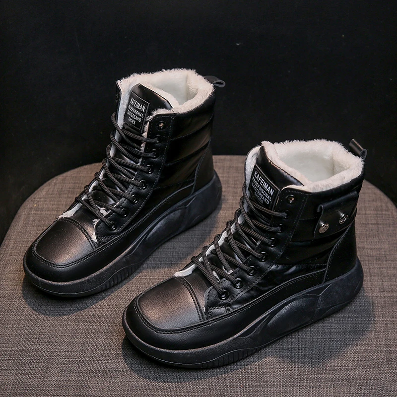 

Women's Boots Winter Plush Snow Boots Outdoor Anti Slip Hiking Shoes Women's Warm And Waterproof Boots Fashion Warm Snow Shoes