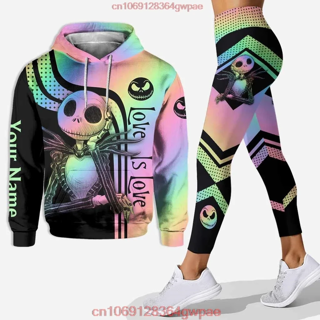 Рождественский кошмар Джек Скеллингтон толстовка и леггинсы комплект штанов для