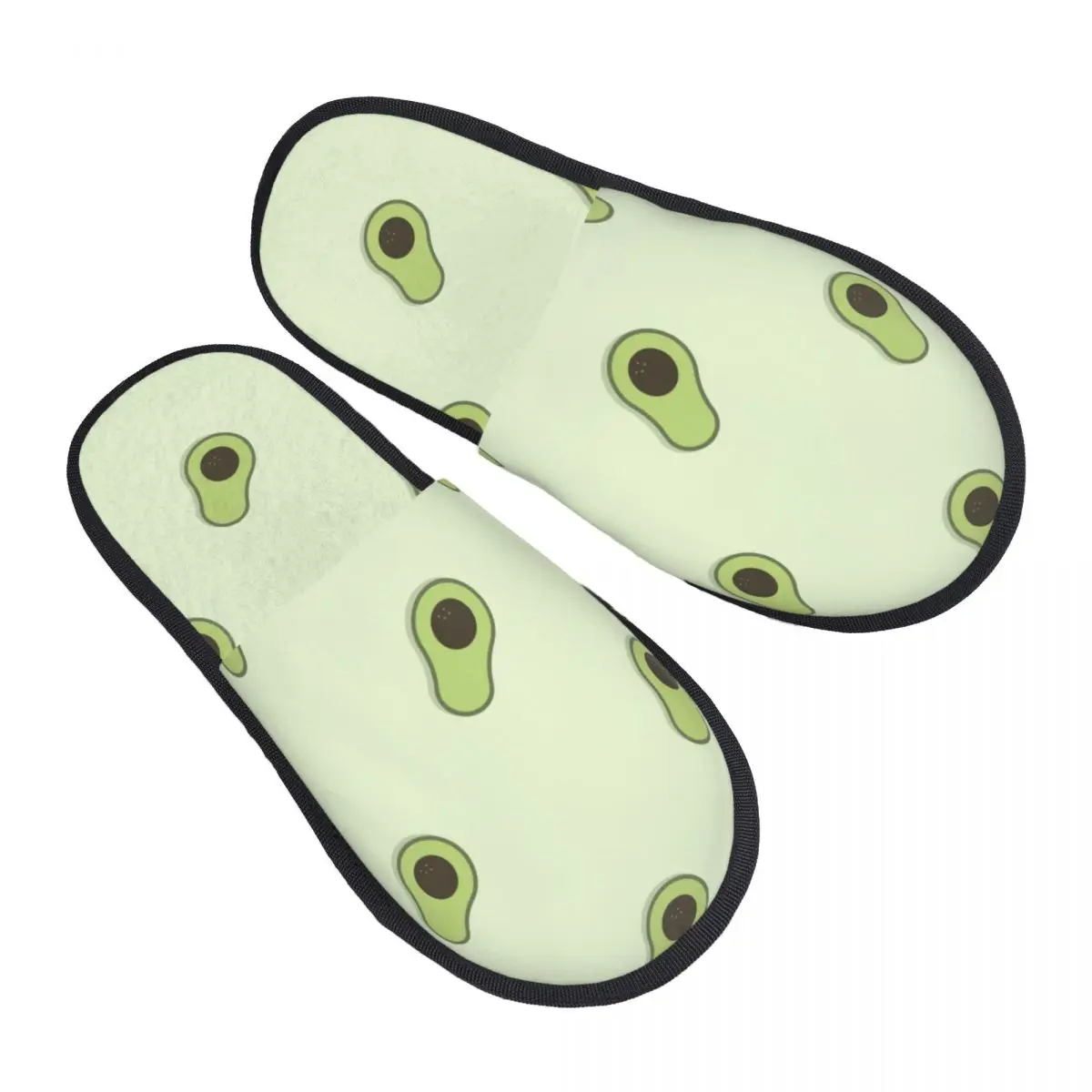 

Cute Avocado Slipper For Women Men Fluffy Winter Warm Slippers Indoor Slippers