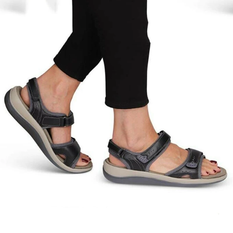 

Summer Shoes for Women Sandals Hollow Round Toe Comfort Ladies Flat Solid Color Casual Female Footwear Mujer Sandalias Plus Size