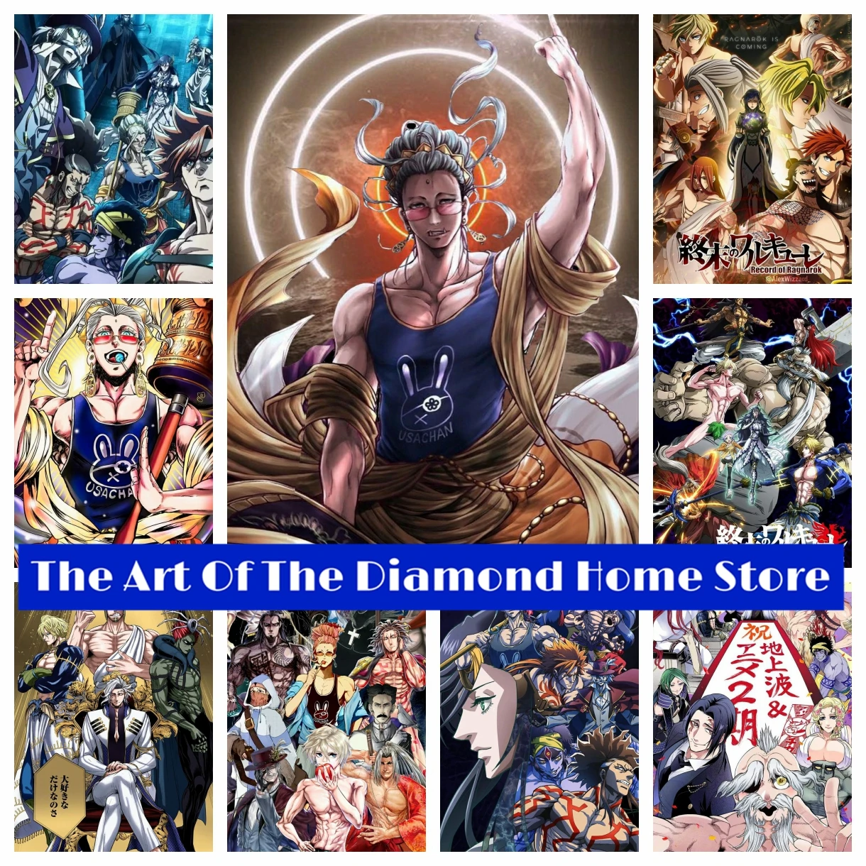 5d Japanese Anime Record Of Ragnarok AB Diamond Art Painting Evil Versus Spirit Brunhilde Picture Mosaic Cross Stitch Home Decor