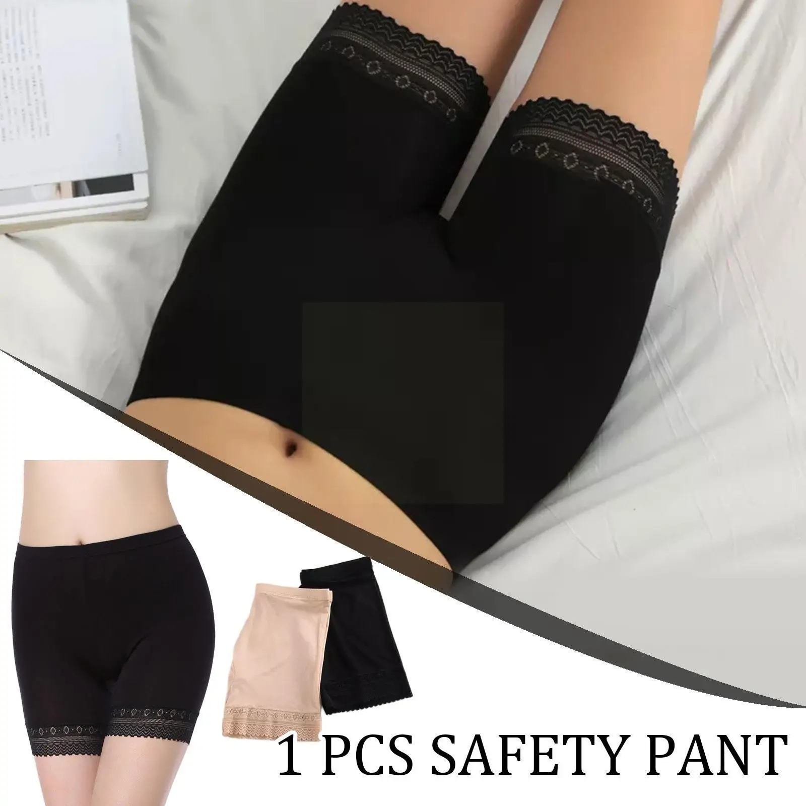 

New Summer Female Panties Lace Seamless Safety Short Stretch High Waist Pants Women's Under Skirt Shorts Shorts Slimming Br K7Y8