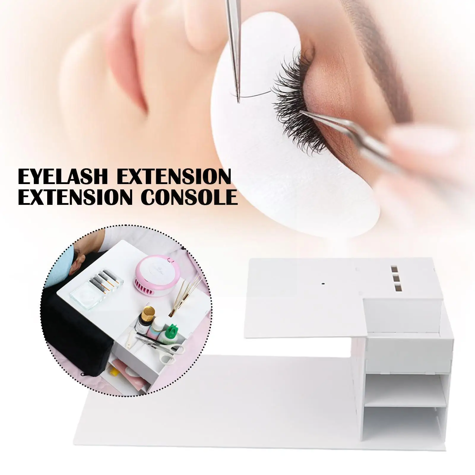 

Professional Eyelash Grafting Eyelashes Acrylic U-shaped Workbench Console Eyelash Tools Eyelash Makeup Salon Extension P0S5