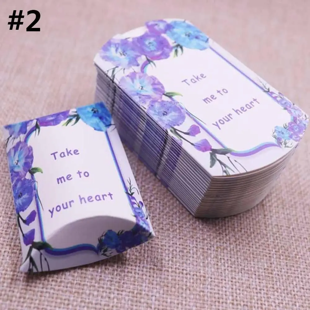 Бумажные подарочные коробочки с рисунком листьев и деревьев