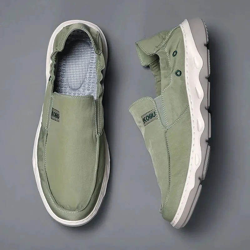 

Men Vulcanized Shoes 2023 Summer New Men's Casual Shoes Breathable Walking Canvas Shoes Breathable Loafer Light Male Sneakers