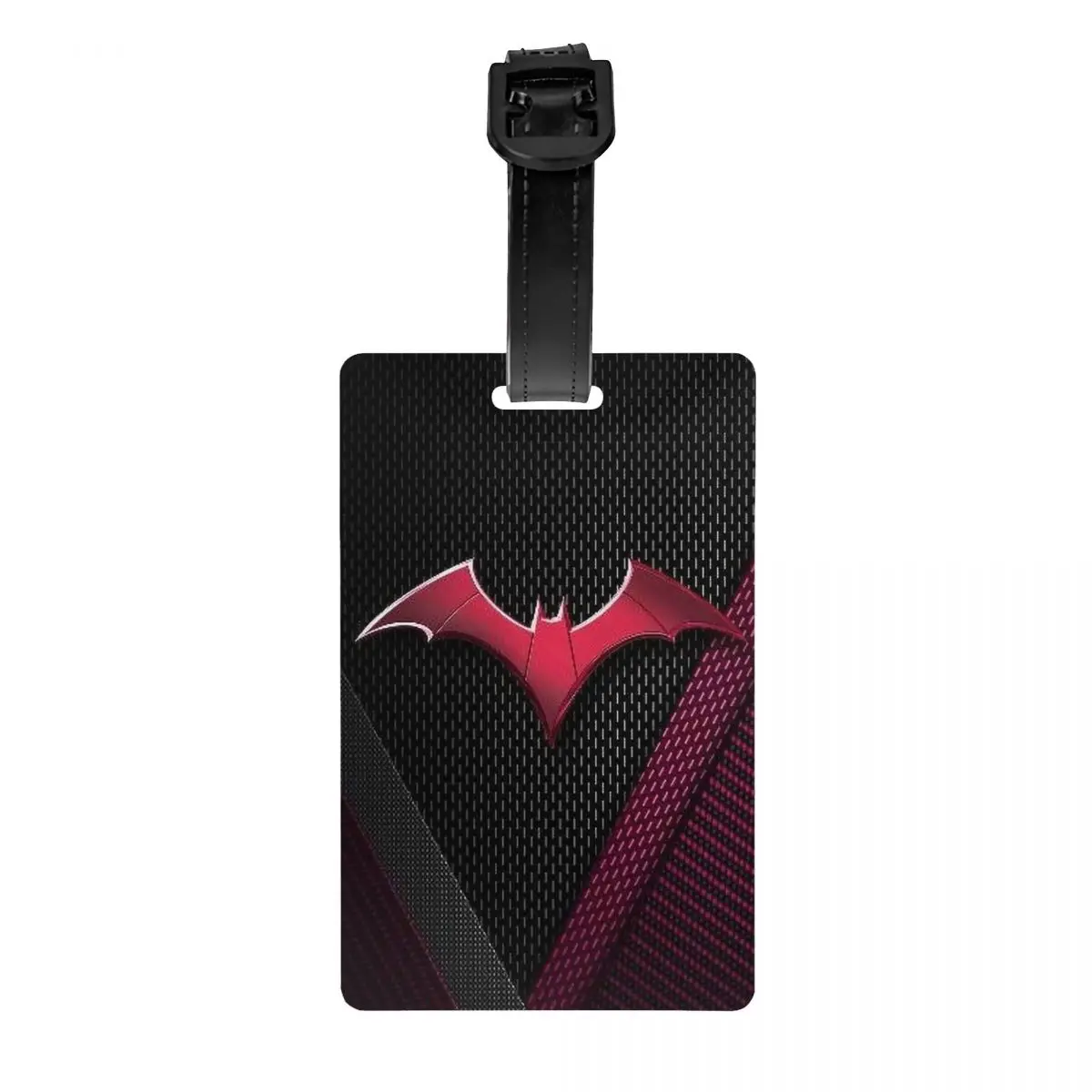 

Symbol Bat Logo Luggage Tags for Suitcases Cute CuteLittle Animals Bat Man Baggage Tags Privacy Cover Name ID Card