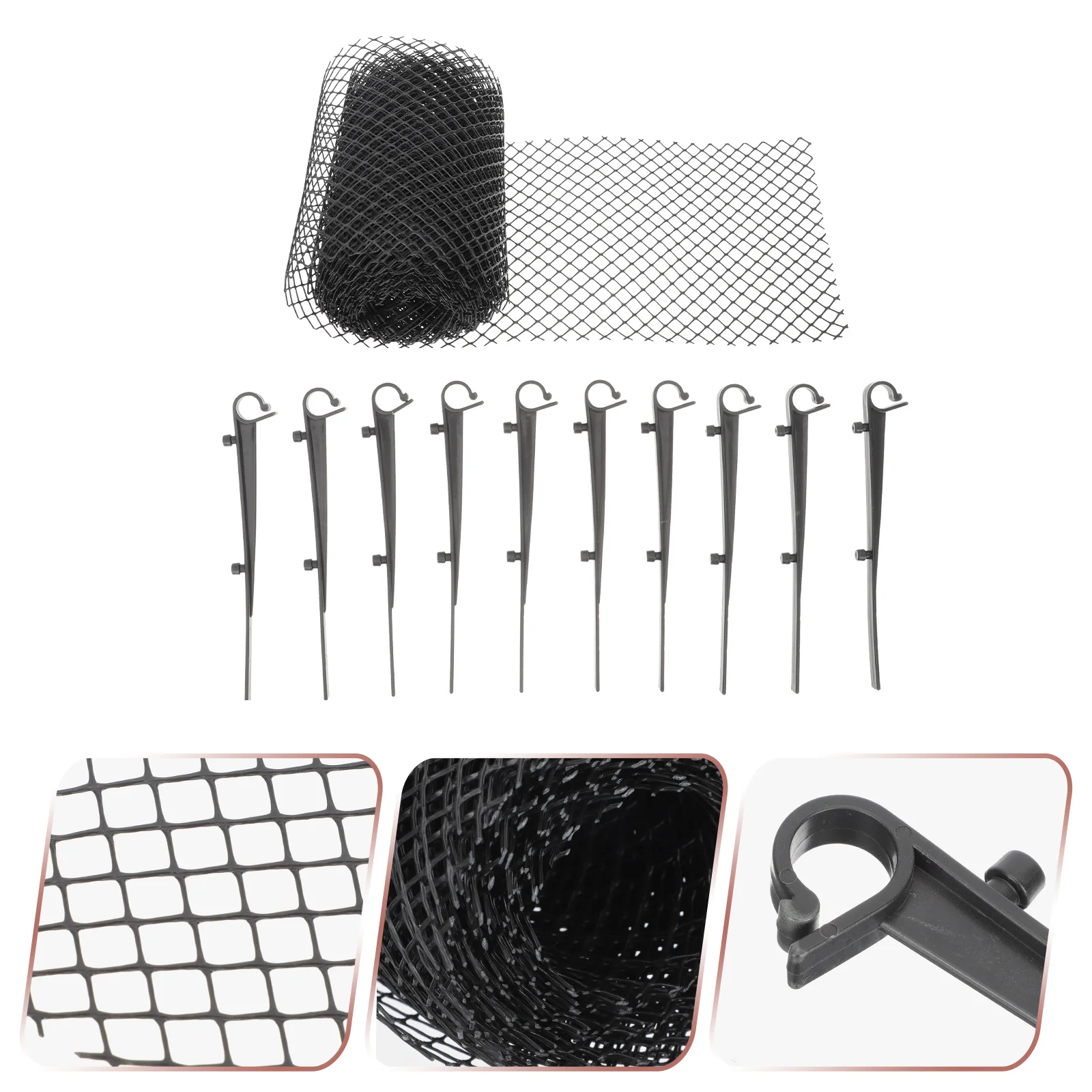 

Gutter Guard Netting Mesh Leaf Plastic Net Garden Cover Downspout Trellis Screens Roll Rain Gutters Clogged Stop Nets Protector