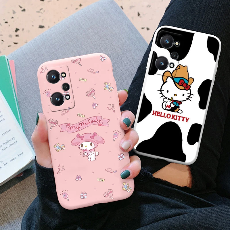 Силиконовый чехол с рисунком Hello Kitty для Realme GT Neo 2 Pro 3T