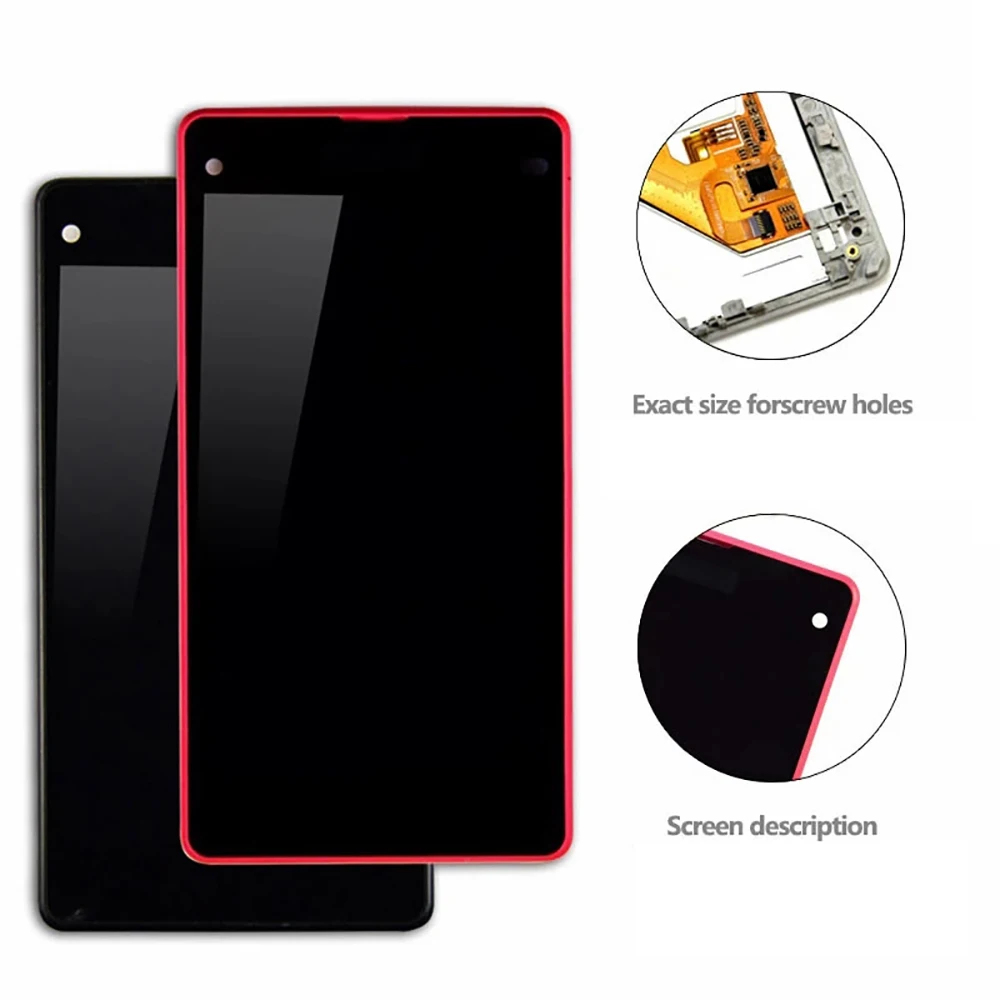 4 3 ''Оригинальный ЖК-дисплей для Sony Xperia Z1 Mini сенсорный экран дигитайзер в