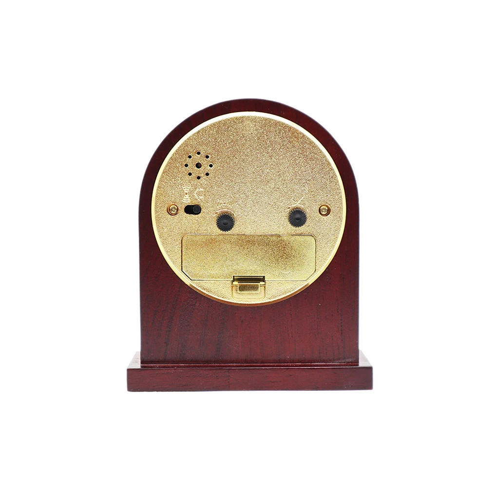 

Classic Retro Alarm Clock Solid Wood Roman Manual Adjustment Needle Wake Living Room Table Bell Dormitory Hotel