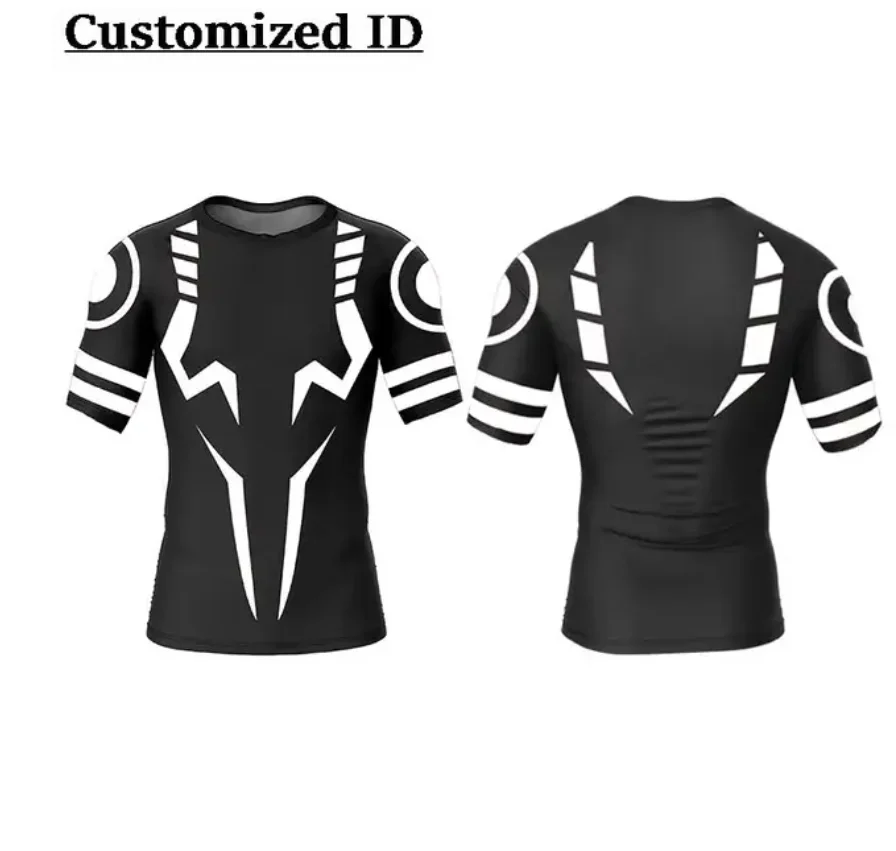 

Shirts for Men 2024 Anime Jujutsu Kaisen 3D Print Compression Gym Workout Fitness Undershirt Athletic Quick Dry T-Shirt Tees Top