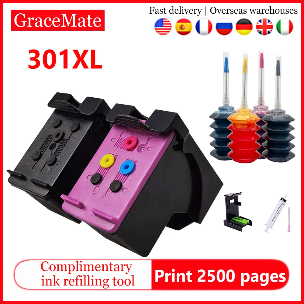 

301XL CISS Ink Cartridge Replacement HP 301 301 for HP DeskJet 1000 1010 1011 1012 1050 1051 1055 1056 1050a 2050 2150 1510 2540