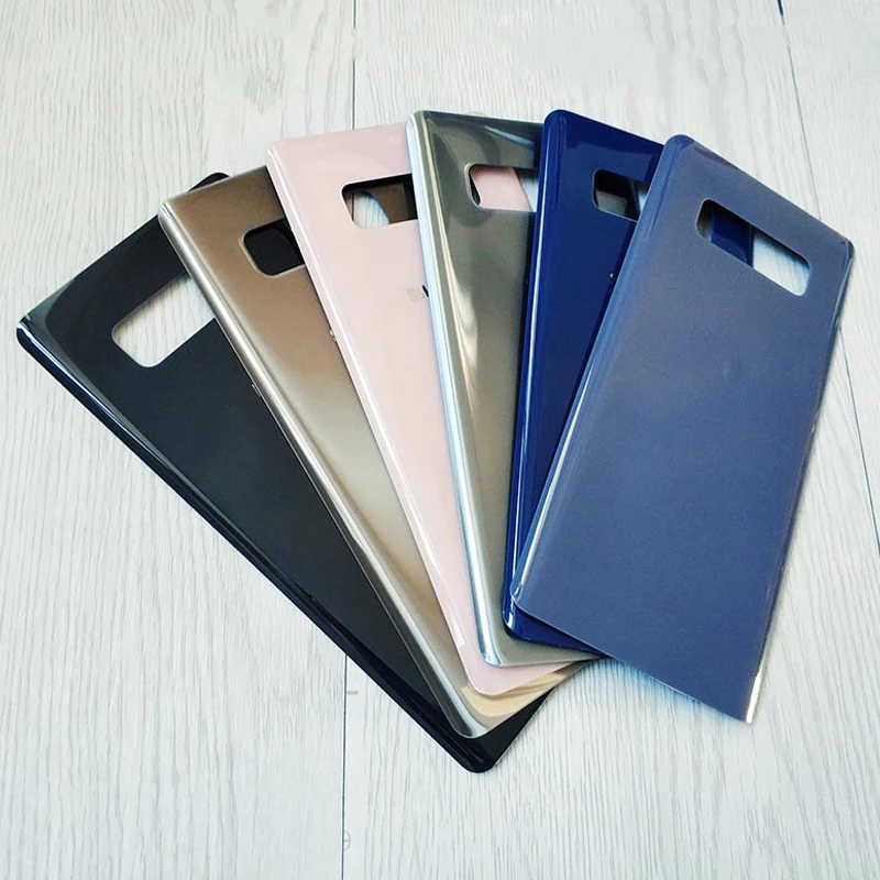 Фото Для Samsung Galaxy Note 8 N950 N950F задняя крышка батарейного отсека, стеклянная задняя дверь, крышка корпуса, сменная задняя крышка Galaxy Note 8 note 8 №1