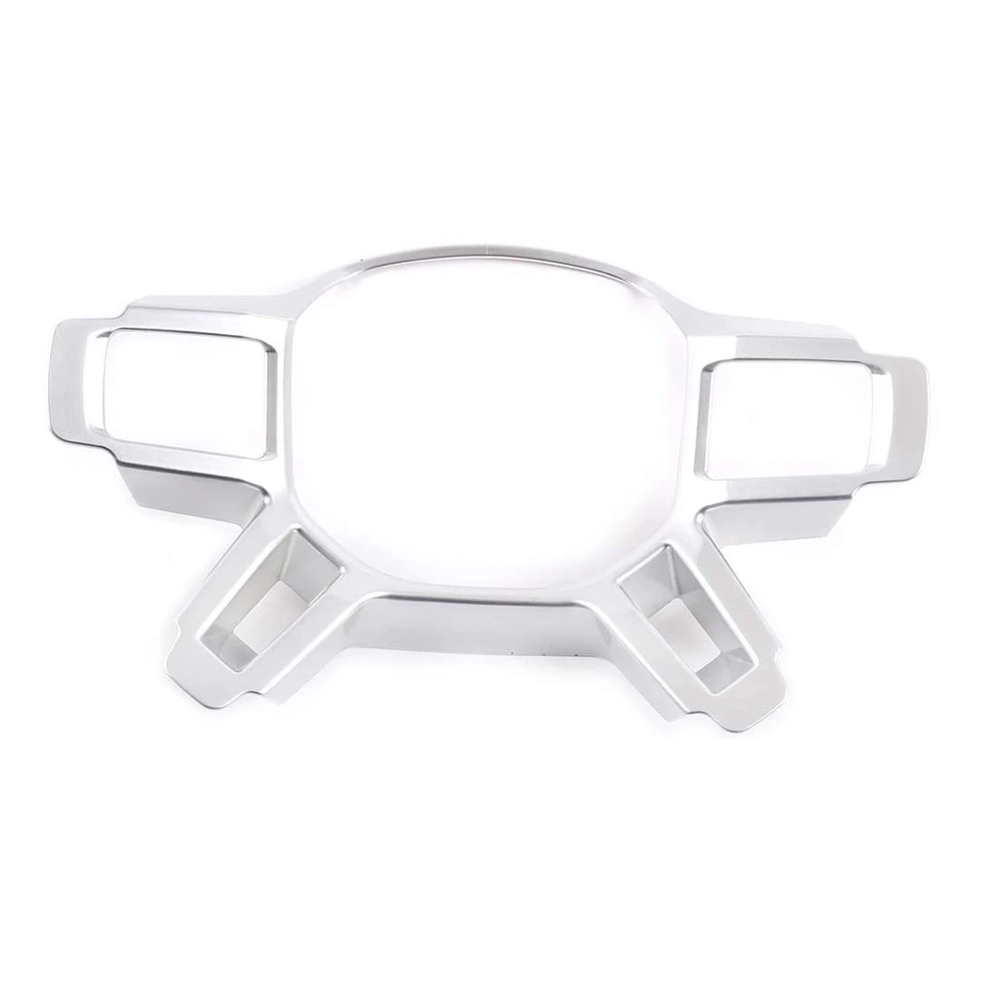 

ABS Car Steering Wheel Decorative Frame Trim Strip for Land Rover Defender 110 2020 2021 Car Accessories Silver