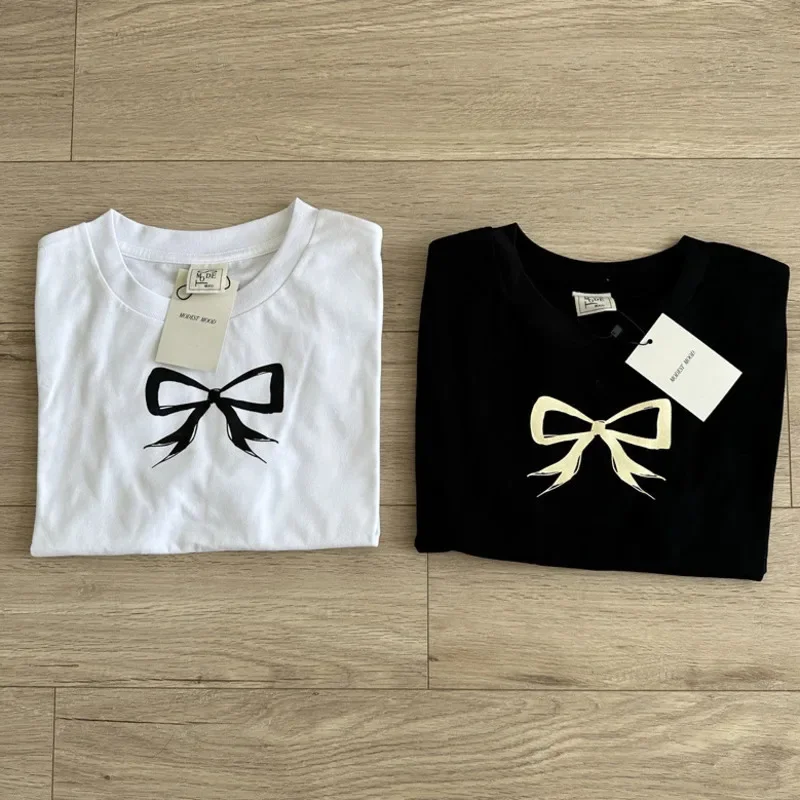 Корейская Футболка с принтом восточных ворот St Mood 2024 корейский Свободный