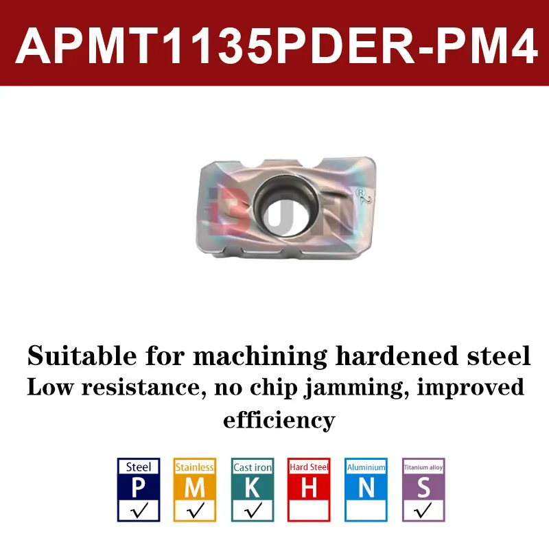 Фреза с ЧПУ APMT1604/1135 Зубчатое кукурузное грубое фрезерное лезвие R0,8 Нержавеющая сталь Волнистая канавка Грубые фрезы Инструменты