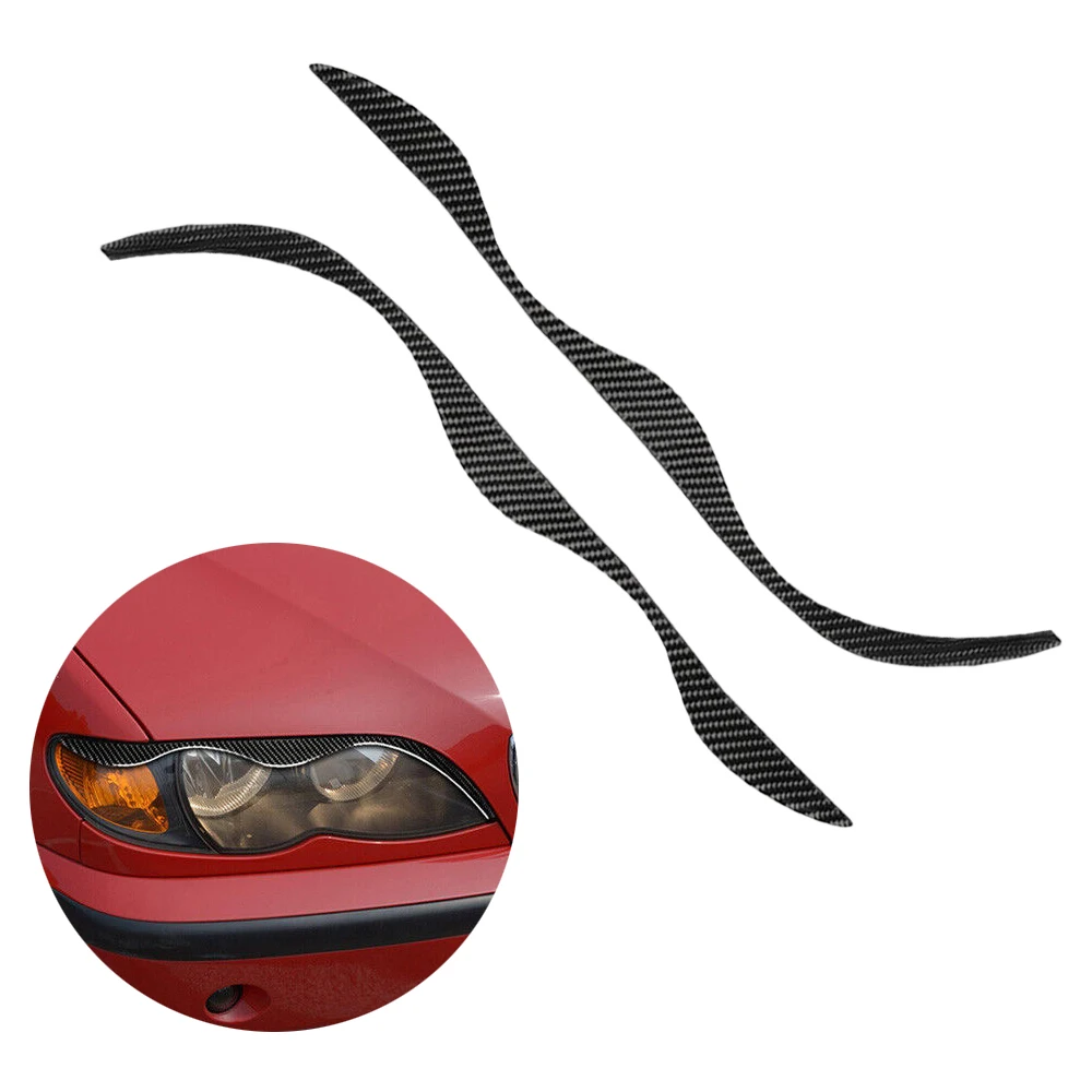 

Car Headlight Eyebrow Sticker Headlamp Cover Trim Decoration For BMW 3Series E46 1998 1999 2000 2001 2002 2003 2004 2005