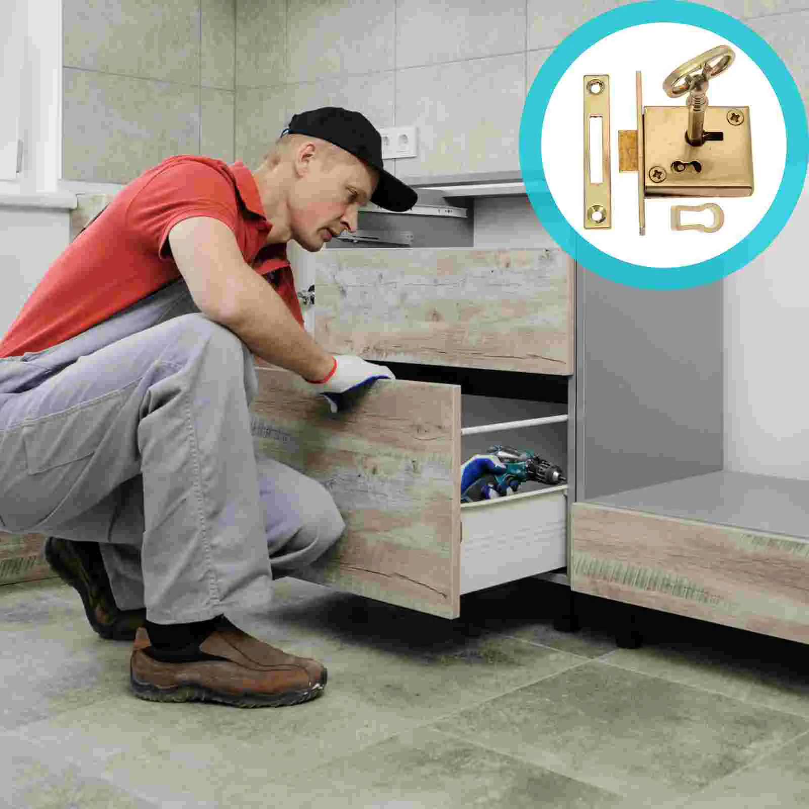 

Lock Cabinet Drawer Display Showcase Mailboxcopper Case Locks Cam Keysglass Retro Vintage Box Cupboard Document Safety Anti
