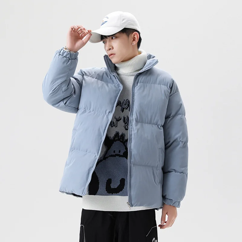 

Men Women Jacket 2023 Winter Korean Version Trend Stand Up Collar Thick Cotton Jacket Tide Brand Large Size Down Cotton Jacket