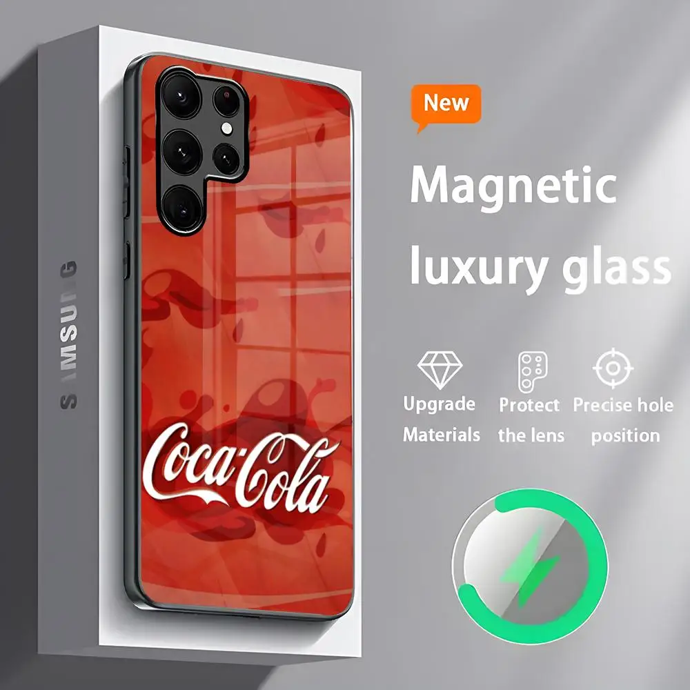 Чехол для телефона C-Cocaes C-Colas S24 Ultra чехлы Celulares Samsung S23 S22 S21 S20 Plus Note20 стекло