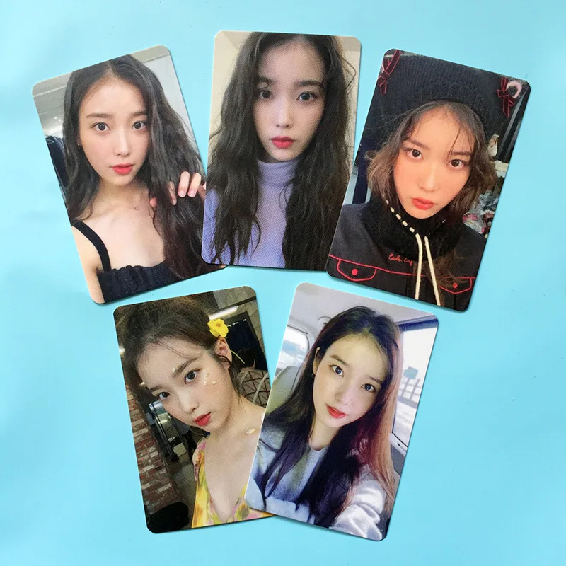 

Kpop 5 шт./набор IU новый альбом фотография ЛОМО карточка печать открыток постер картина Поклонники подарки Коллекционирование оптом
