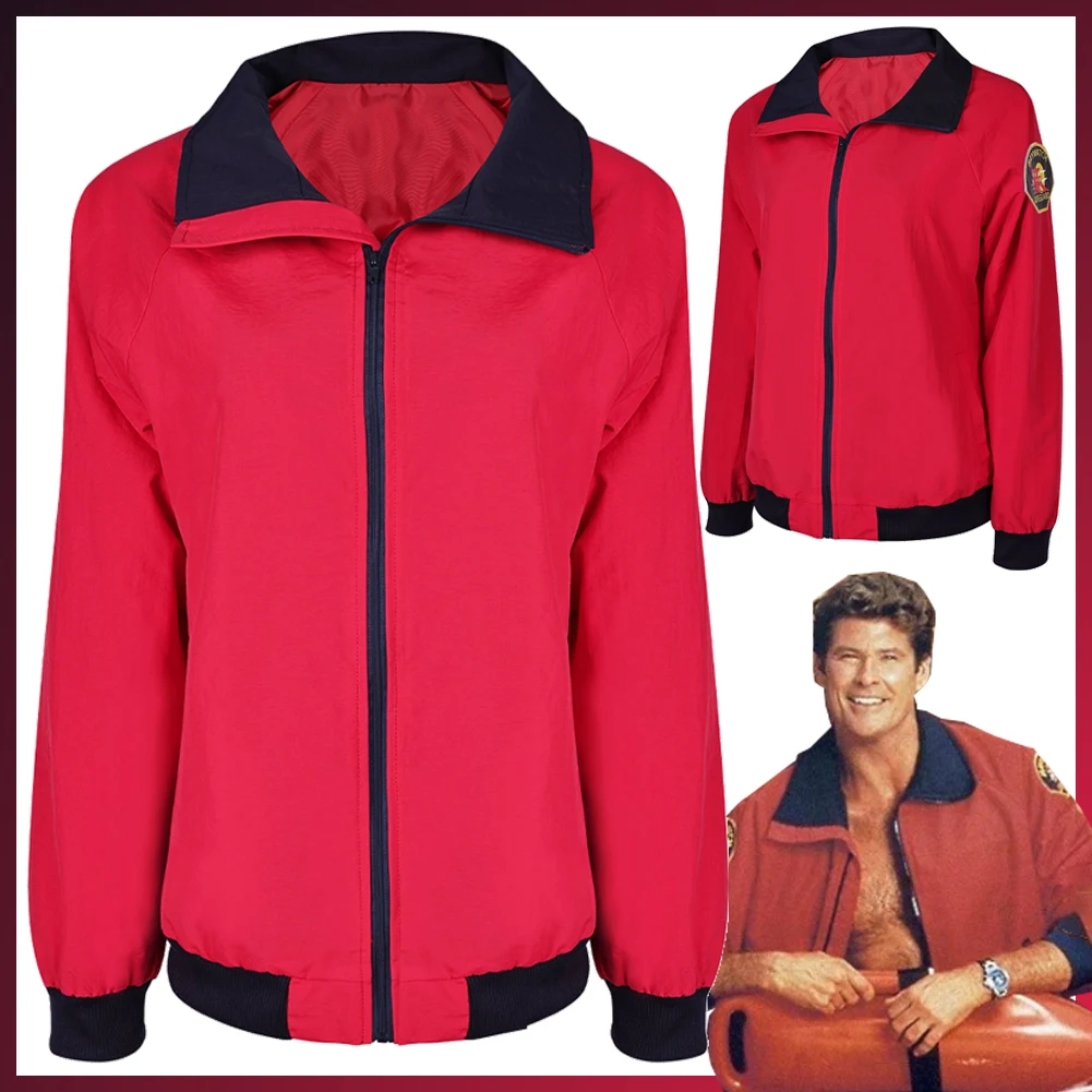 1989 ТВ Baywatch костюм Маскировка Mitch Buchannon Косплей Фэнтези куртка для взрослых мужчин