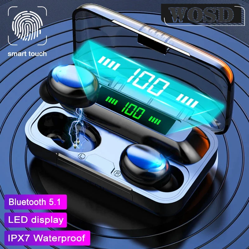 Новые беспроводные Bluetooth-наушники TWS спортивные водонепроницаемые