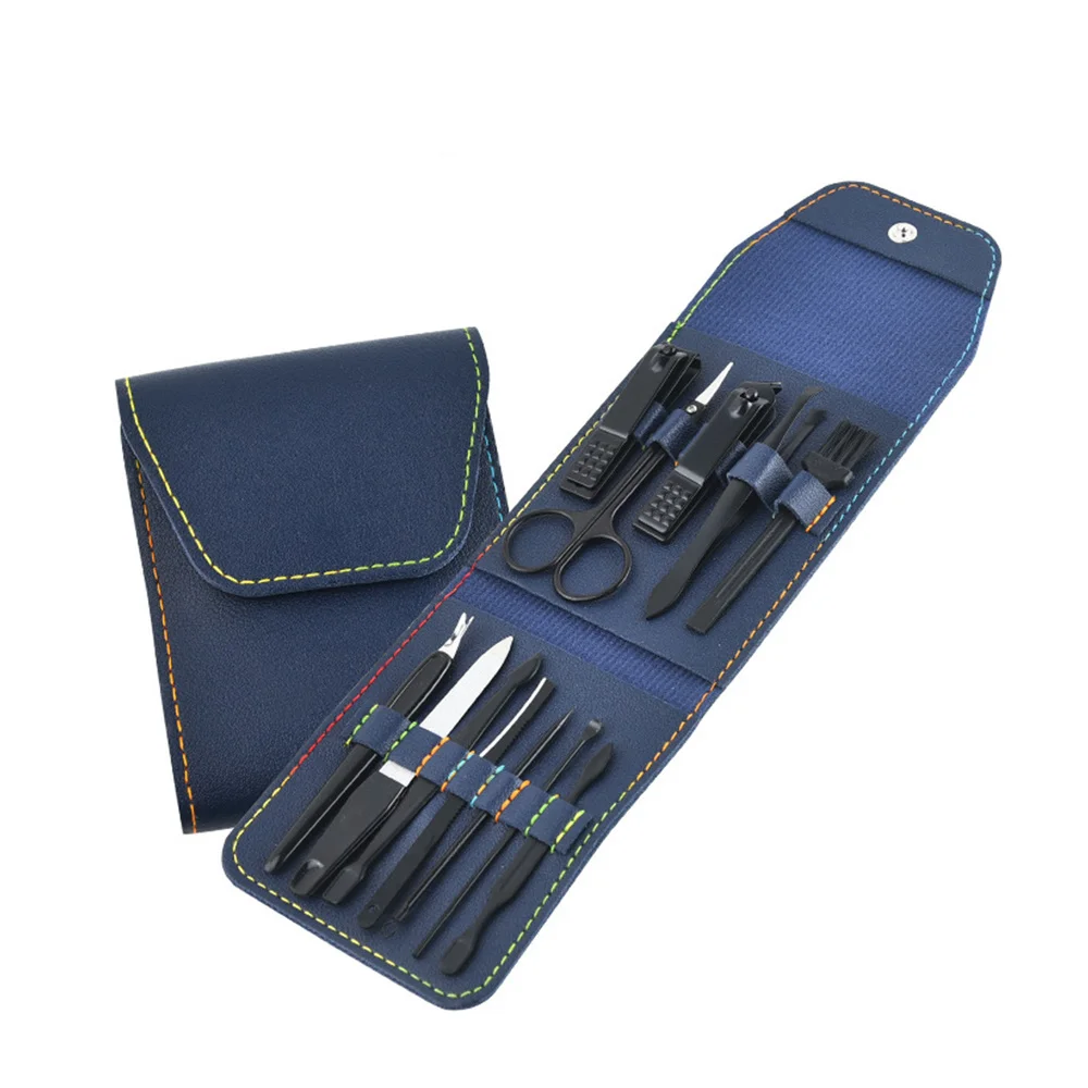 

Professional Cleaning Tools Manicure Set 12Pcs Kit Nail Art Suit Clippers Stainless Steel Cleaning Tools Pedicure
