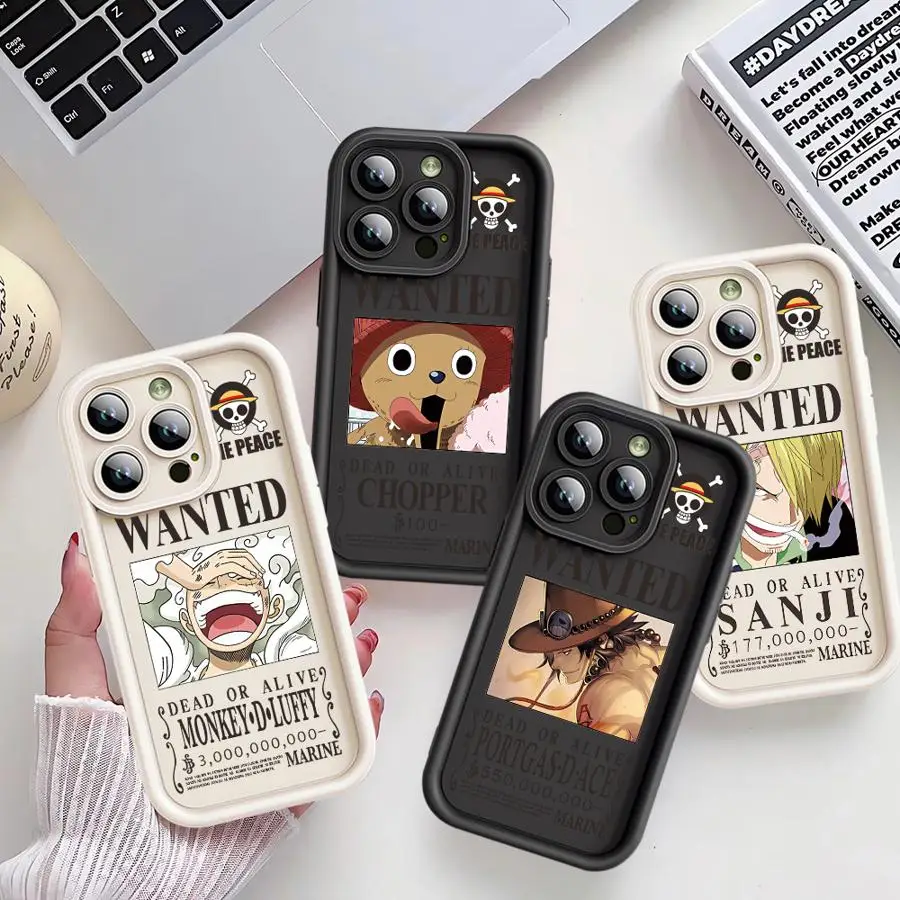 Чехол для телефона с аниме O-One P-ieces Luffy Apple iPhone 16 11 13 15 12 14 Pro Max Plus силиконовый мягкий