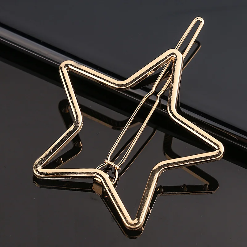 

2021 Jewelry Gifts Women Triangle Moon Hair Clip Jewelry