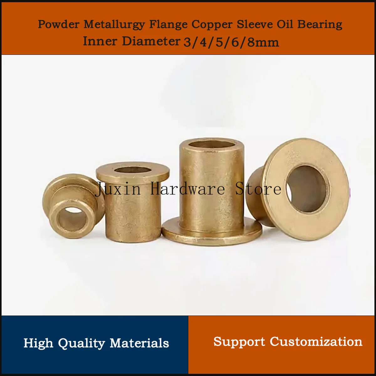 

Масляный подшипник с краем, ступенчатый плечевой фланец, фланцевая втулка, фланцевая медная втулка порошковой металлургии, внутренний диаметр 3 мм-8 мм