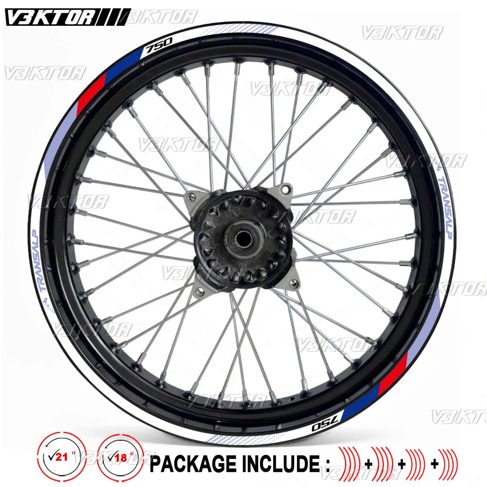 

Наклейки на колеса мотоцикла, светоотражающие наклейки на обод мотокросса для Honda XL750 Transalp XL 750 transalp