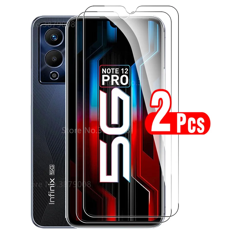 

2pcs full cover screen protector tempered glass for Infinix Note 12 Pro 12Pro Note12Pro smartphone protection films 6.7 inches