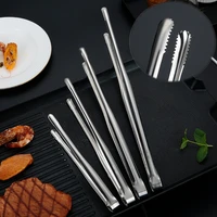 stainless steel barbecue tongs japanese bread tongs food tongs steak tongs lengthened barbecue tongs kitchen gadgets