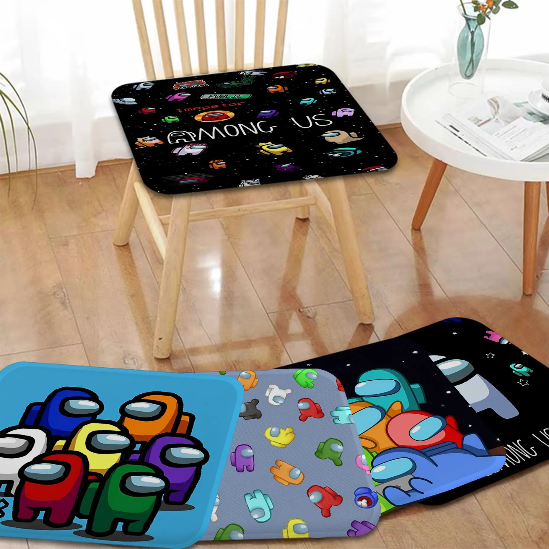 

MINISO Cartoon Game A-Among We Modern Minimalist Style Stool Pad Patio Home Kitchen Chair Seat Cushion Pads Sofa Seat Cushion