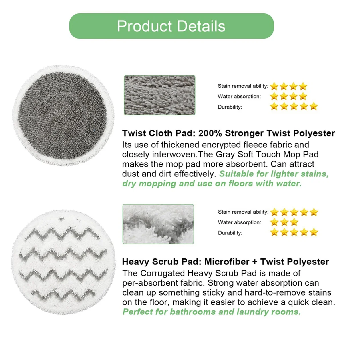 10 шт. подушечки для швабры S7000 S7001TGT S7005 S7020 серии сменная подушечка паровой твердых