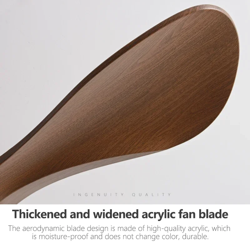 Скандинавский вентилятор для гостиной с искусственной кожей и тихий подвесной