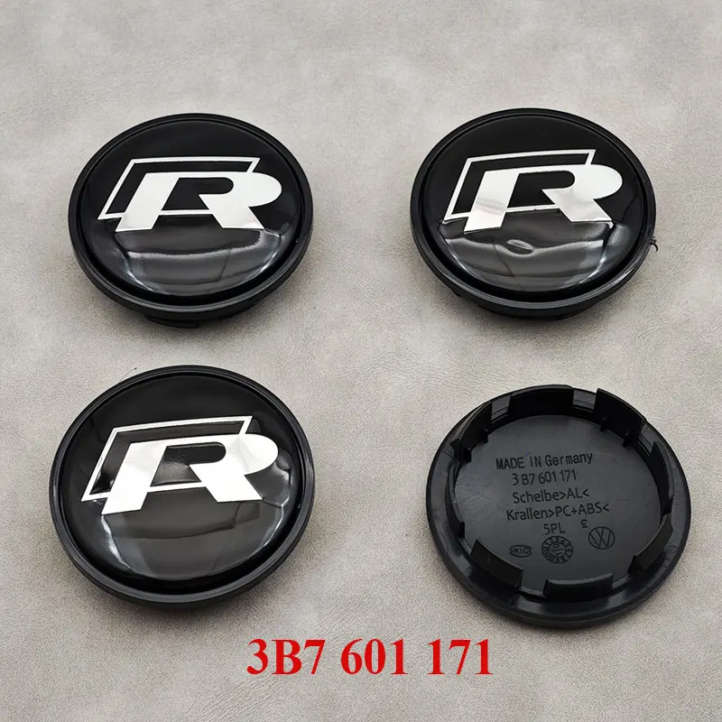 

4 Комплекта Колпаков Ступицы Колес 65 Мм Для Volkswagen VW R GTI Golf 6 Passat CC Magotan Touran Tiguan - Колпаки Центра Коле...