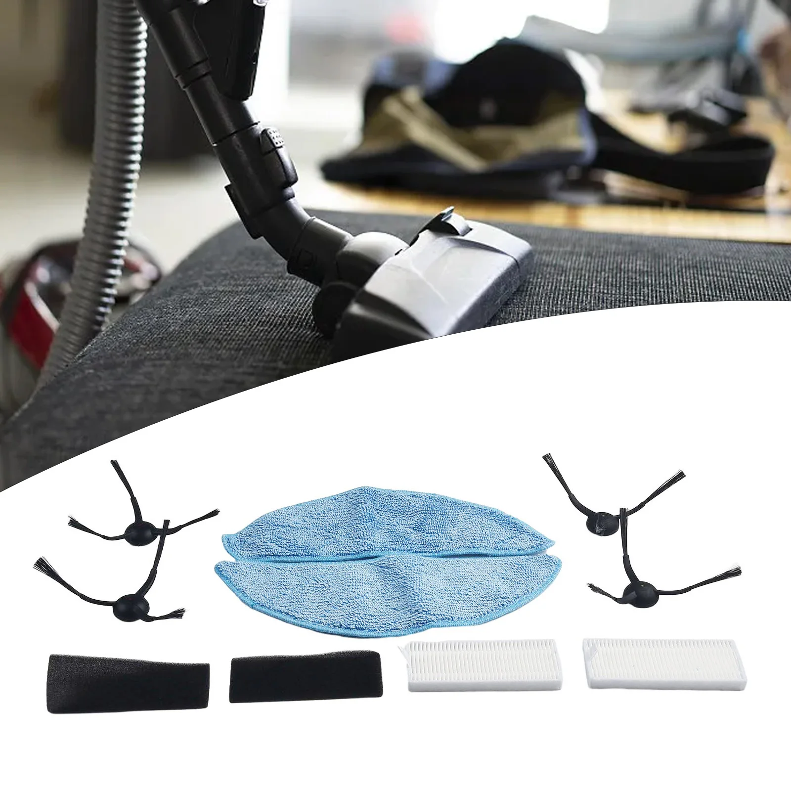 ~2/4/8 шт. боковая щетка + фильтр 2/4/5 тканевая швабра 2/3/6 для Cecotec C ----- Kır Eternal Pet/Max