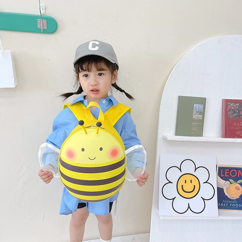 Little Bee Children's Hard Shell Schoolbag EVA Three-dimensional Backpack 2-6 Years Old Boys and Girls Eggshell Backpacks