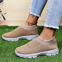 2022 mesh sneakers women casual shoes fashion sneakers women flats slip on sock trainers ladies zapatos de mujer size 35 44