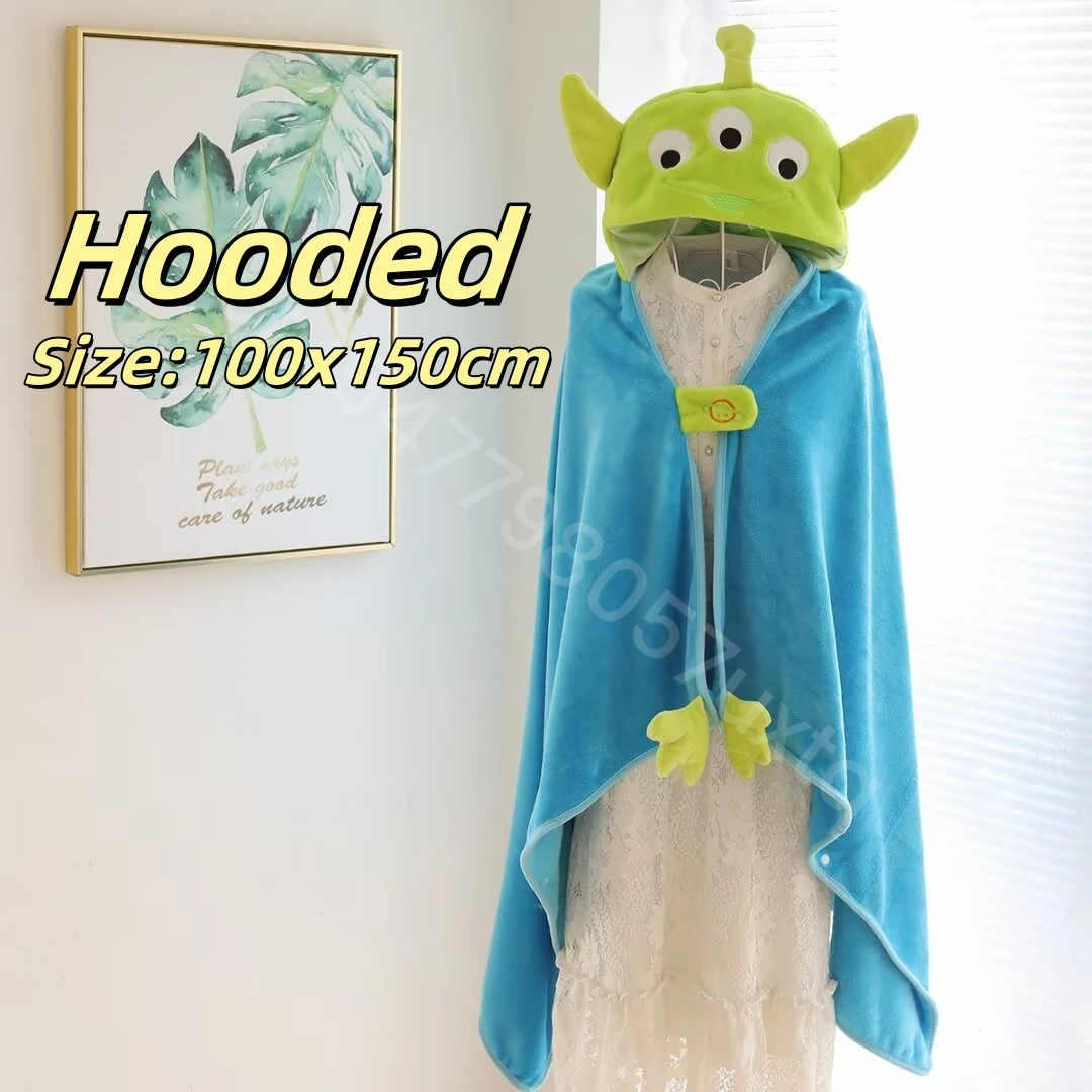 MINISO Мультяшный Инопланетянин Плюшевое одеяло с капюшоном