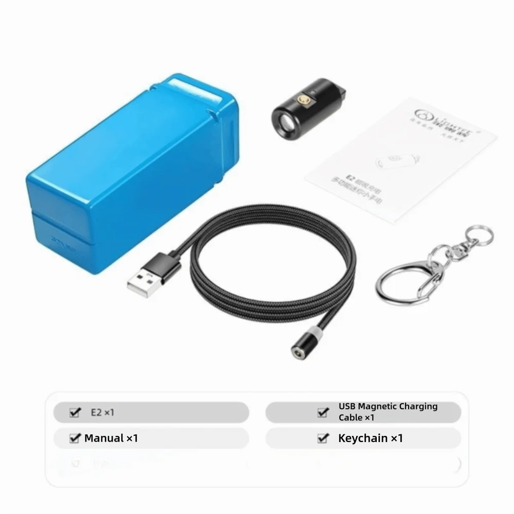 

Mini Flashlight Keychain Черный