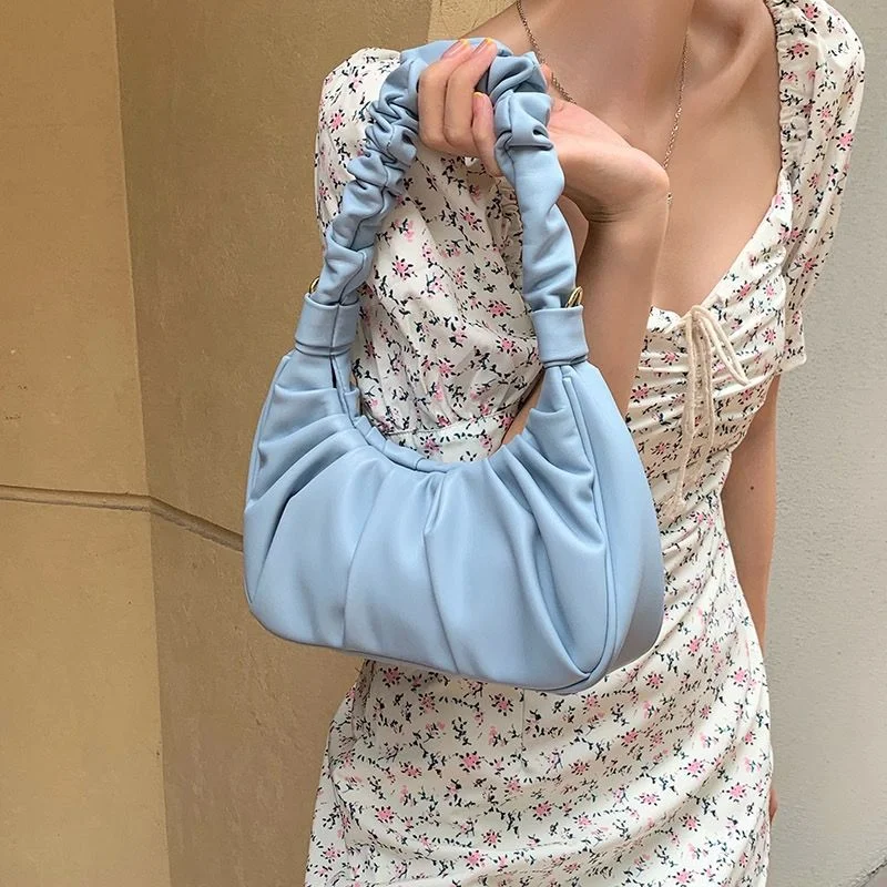 

Designer Brand's сумка женская New Armpit Pleated One-shoulder Sac A Main Femme Is A Hot Trend for Women Bolsa Feminina