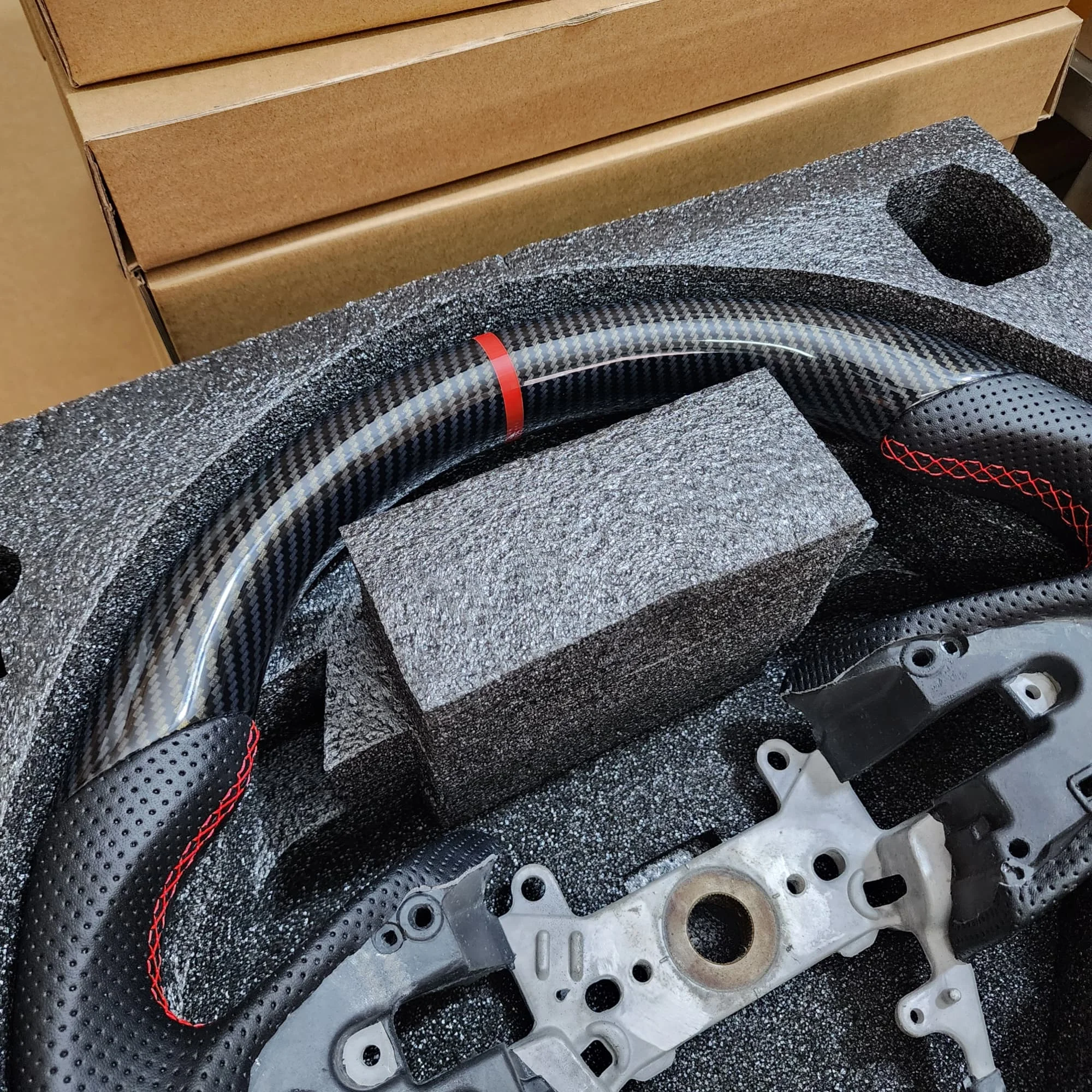 Рулевое колесо Hydro-Dip из углеродного волокна для Honda Civic FC FK8 Type R North America Spec 2016-2021